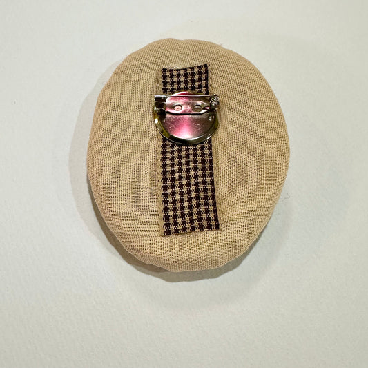 Yellow Raincoat Embroidered Brooch (Japan)