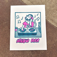 Load image into Gallery viewer, Meow Mix Risograph Print | Fantasy Boy Taro (TX)