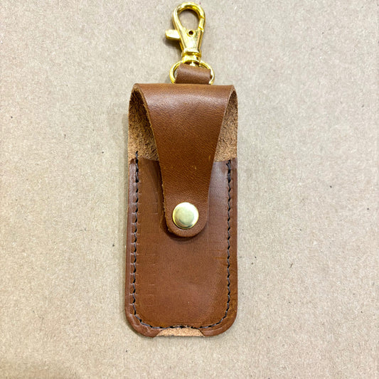 Leather Lip Balm Holder | Gomez Handcrafted Leathergoods (TX)