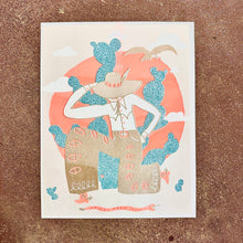 Load image into Gallery viewer, Howdy From Texas Risograph Print | Mylan Nguyen (TX)
