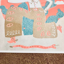 Load image into Gallery viewer, Howdy From Texas Risograph Print | Mylan Nguyen (TX)