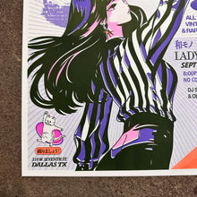 Load image into Gallery viewer, Wamono Nights Vol. 4 – Retro Groove Diva Risograph Print | Brent Ozaeta (TX)