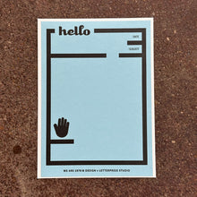 Load image into Gallery viewer, Hello Letterpress Notecard | We Are 1976 (TX)