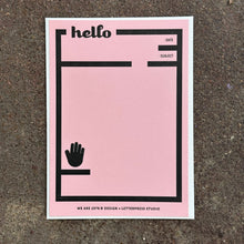 Load image into Gallery viewer, Hello Letterpress Notecard | We Are 1976 (TX)