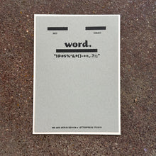Load image into Gallery viewer, Word. Letterpress Notecard | We Are 1976 (TX)