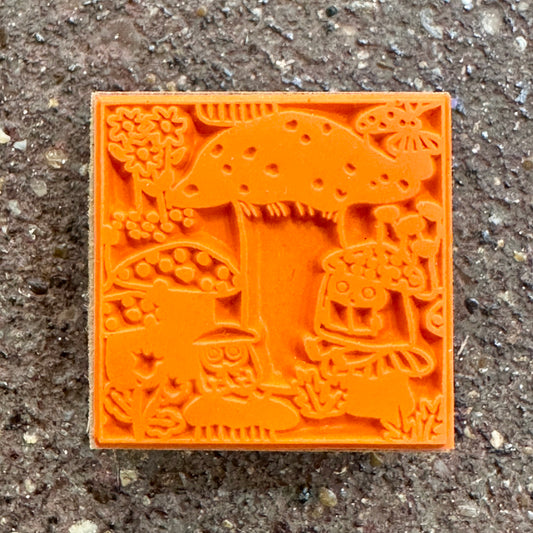 Mushroom & Forest Friends Rubber Stamp | SANBY x Yumi Kitagishi (Japan)
