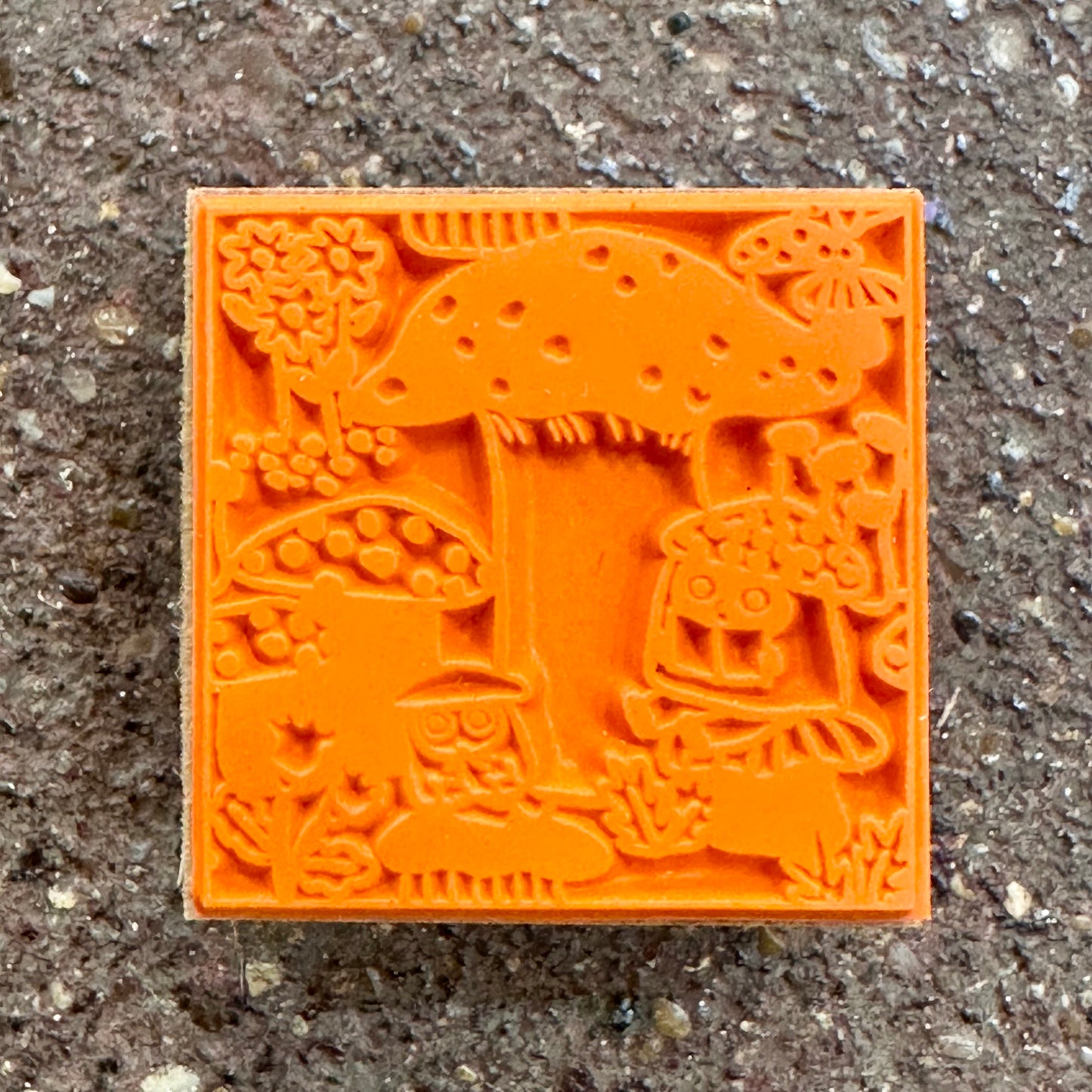 Mushroom & Forest Friends Rubber Stamp | SANBY x Yumi Kitagishi (Japan)