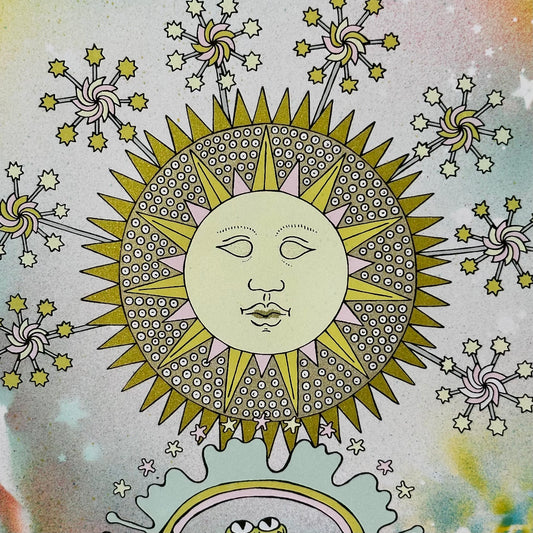 Frog and Sun Screen Print | Daria Tessler (OR)