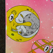 Load image into Gallery viewer, Saturn on Stairs Screen Print | Daria Tessler (OR)