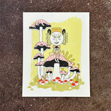 Load image into Gallery viewer, Mushroom Guardian Screen Print | Daria Tessler (OR)