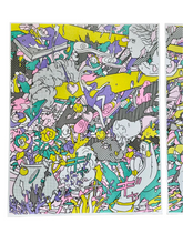 Load image into Gallery viewer, The Ending World (Triptych) – Risograph Print Set | Brent Ozaeta (Dallas)
