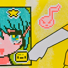 Load image into Gallery viewer, Stomp Stomp Risograph Print | Play Nice Press x Kurobite (TX)