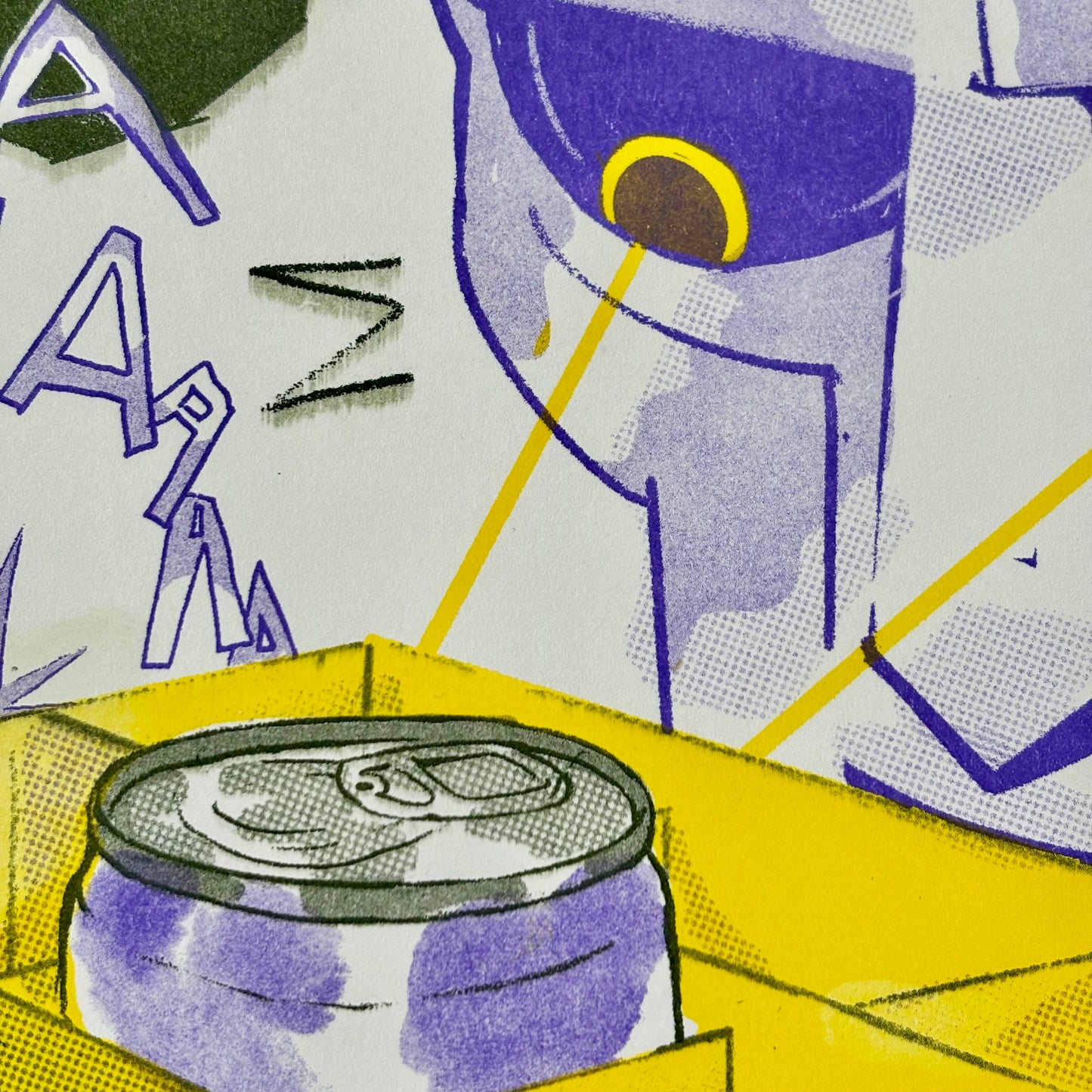 DOOM!! Risograph Print | Play Nice Press (TX)