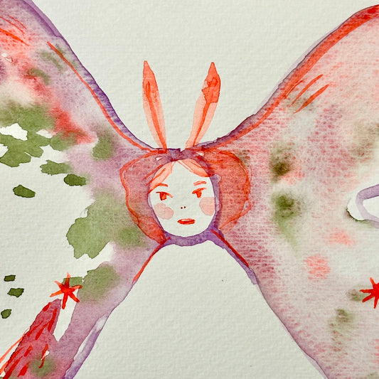 Comet Moth - Original Watercolor | Mylan Nguyen (TX)