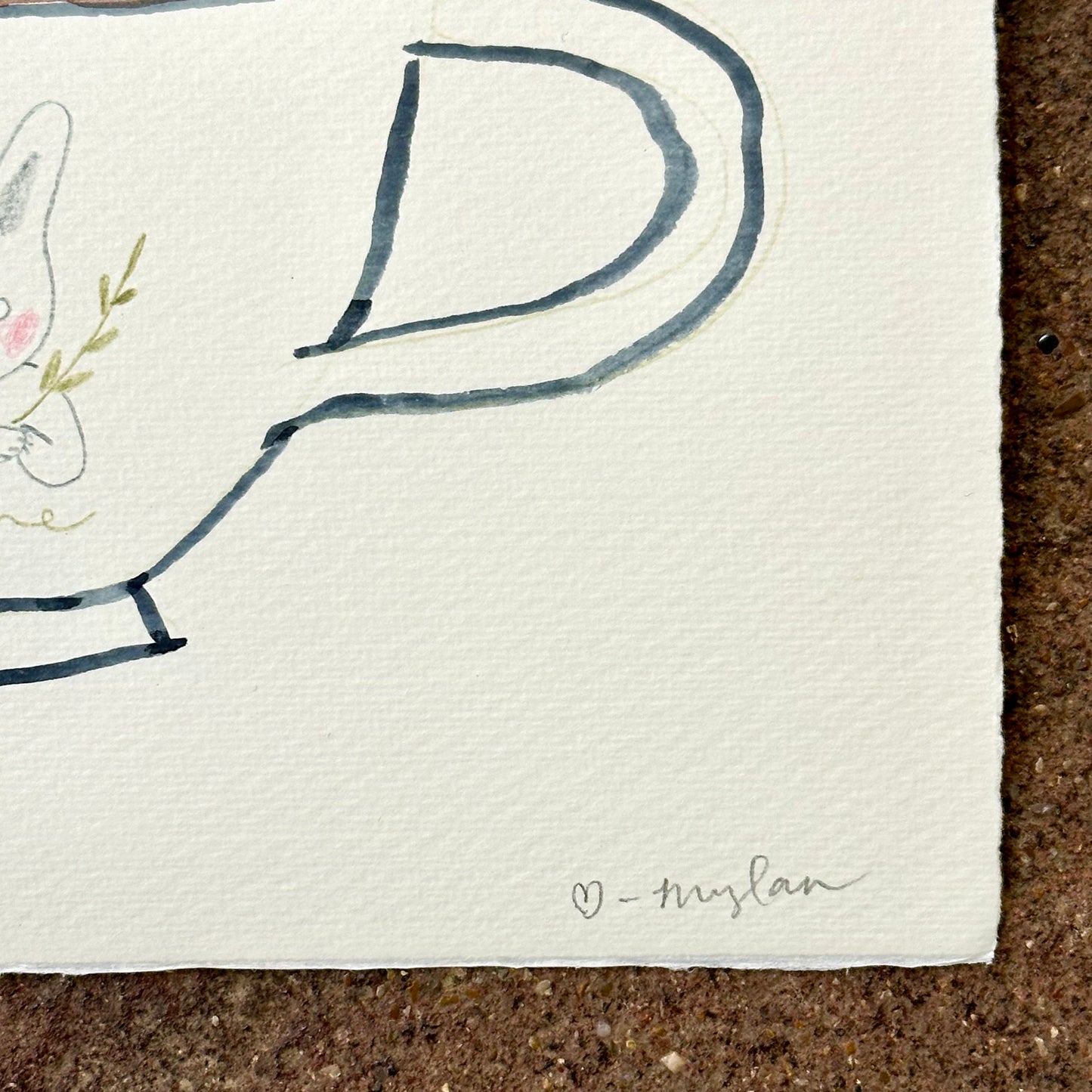 Mine - Original Watercolor | Mylan Nguyen (TX)