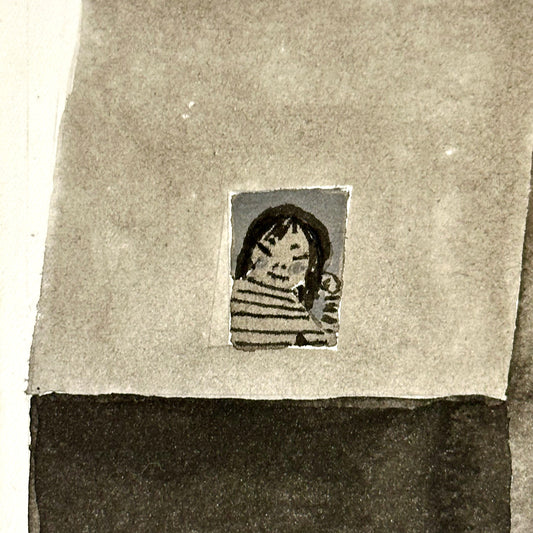 Stay Home - Original watercolor | Fantasy Boy Taro (TX)
