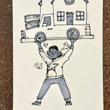 Load image into Gallery viewer, Heavy Lifter – Original Illustration | Fantasy Boy Taro (TX)