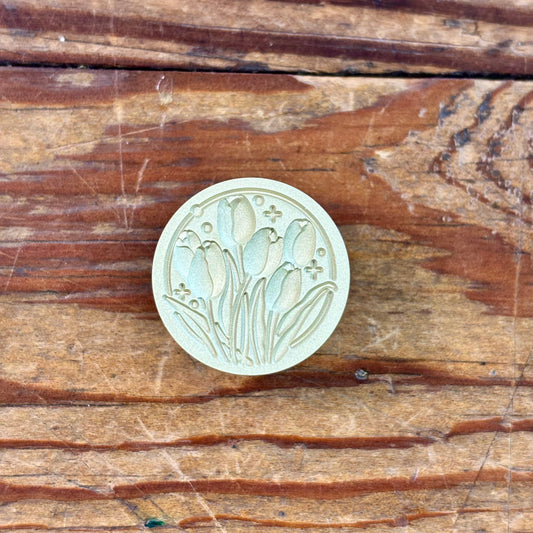 Tulip Bouquet Wax Seal Stamp | WOODPEPE (Japan)