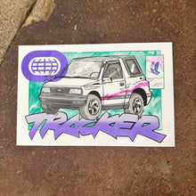 Load image into Gallery viewer, Tracker Risograph Art Print | Play Nice Press (TX)