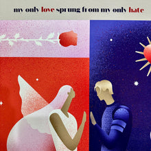 Load image into Gallery viewer, William Shakespeare’s ROMEO + JULIET Art Print | Mondo Gallery | Bárbara Malagoli (Brazil /UK)