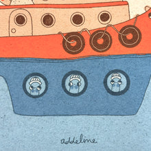 Load image into Gallery viewer, Snailors Art Print | Burger Babie | Addeline Griswold (IN)