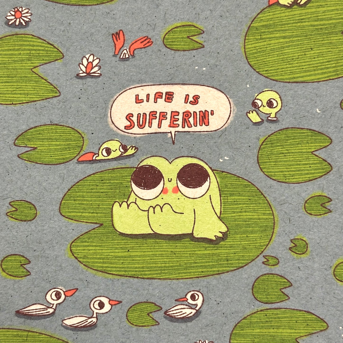 Life Is Sufferin’ Art Print | Burger Babie | Addeline Griswold (IN)