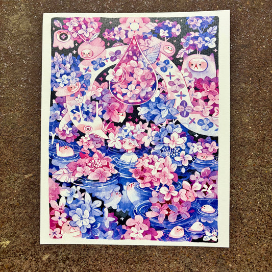 Night Pool Art Print | Koyamori (CAN)