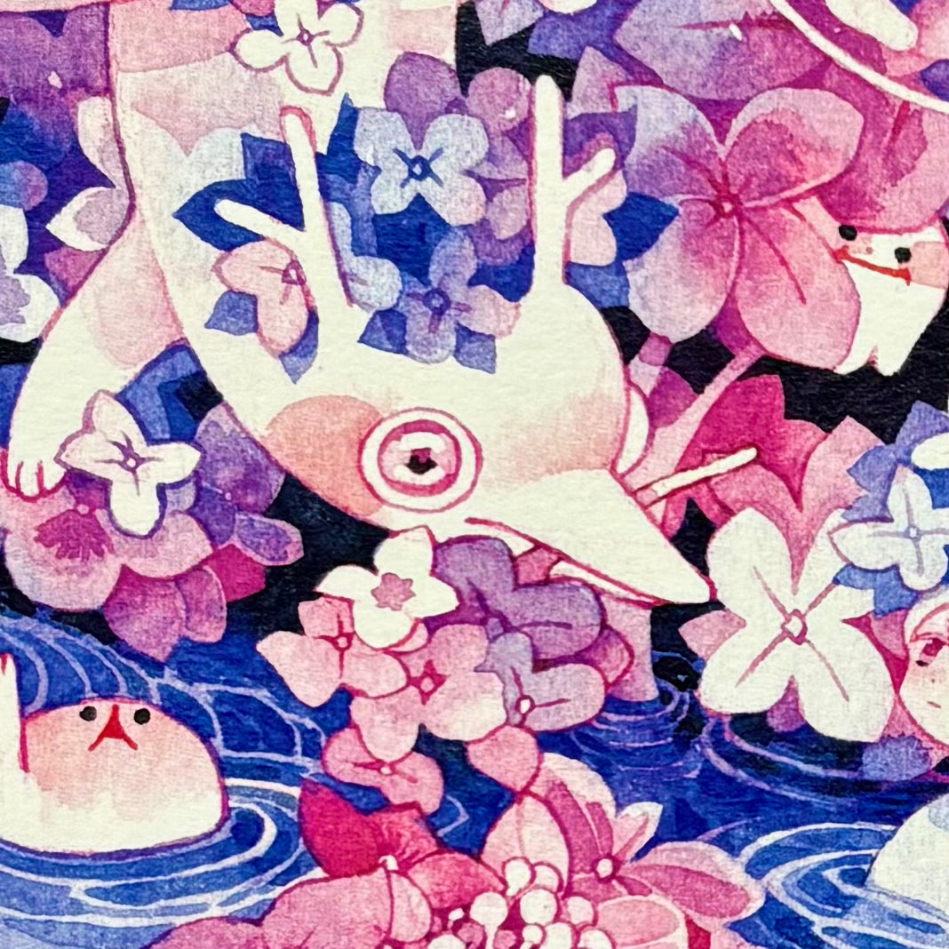 Night Pool Art Print | Koyamori (CAN)