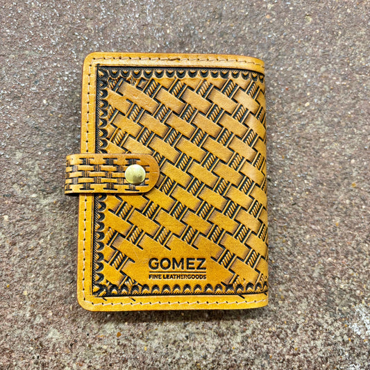 Leather Mini Notebook Cover | Weave | Gomez Handcrafted Leathergoods (TX)