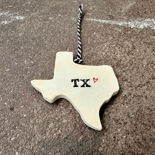 Texas State Ceramic Ornament | Tasha McKelvey (USA)
