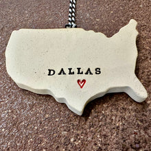 Load image into Gallery viewer, Dallas USA Ceramic Ornament | Tasha McKelvey (VA)