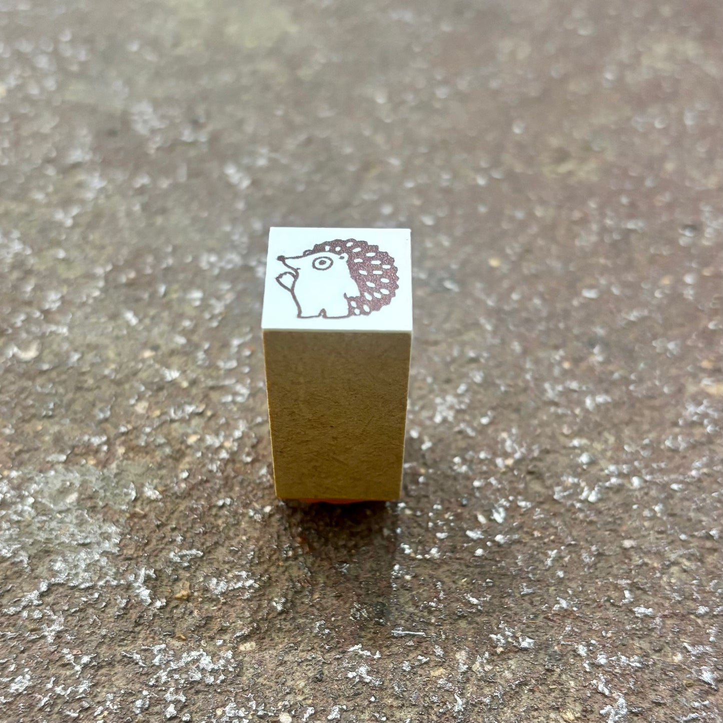 Hedgehog Chibi Rubber Stamp | SANBY x Yumi Kitagishi (Japan)