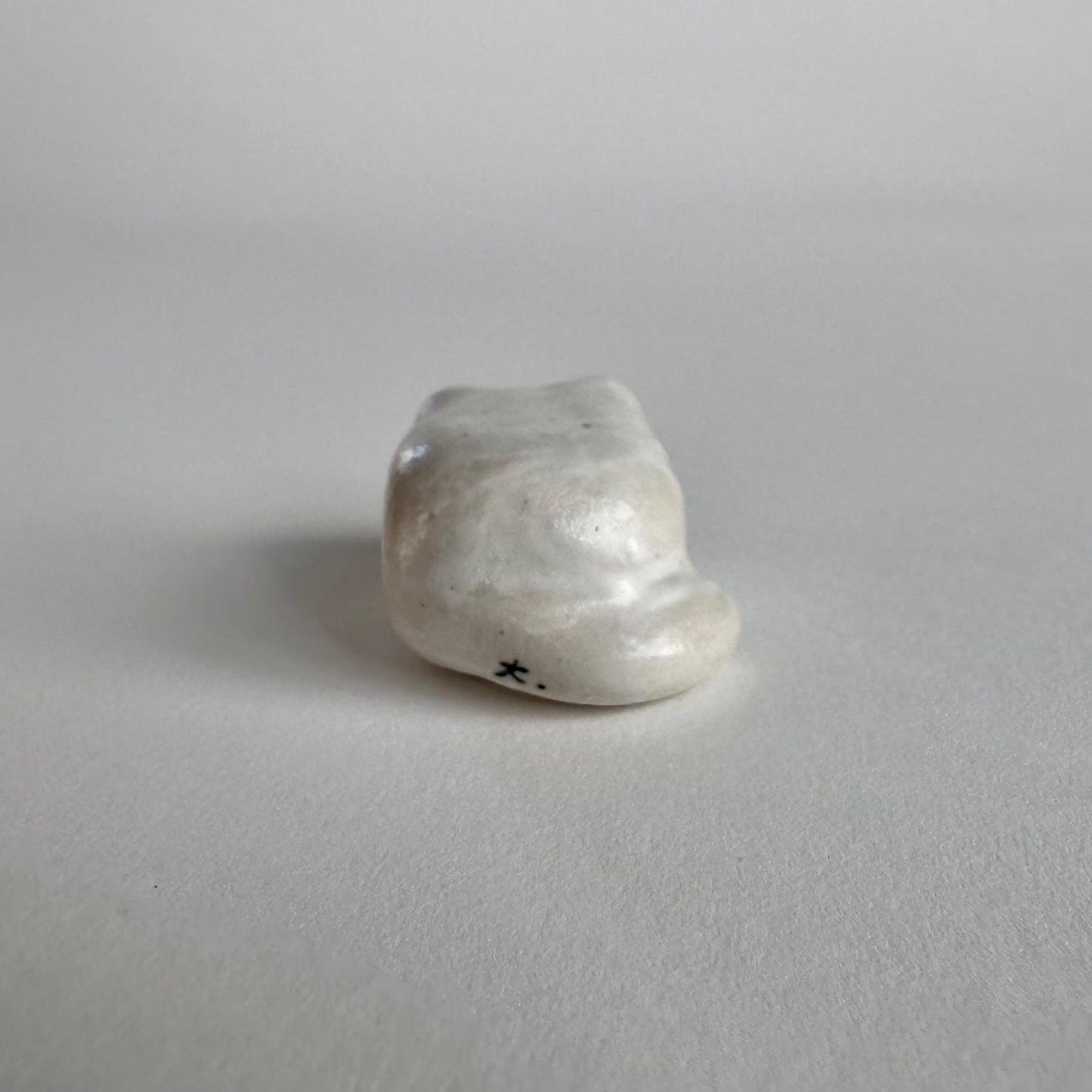 Cat Loaf Stoneware Mini Figurine | Soft White | Taitau Fung (HK)