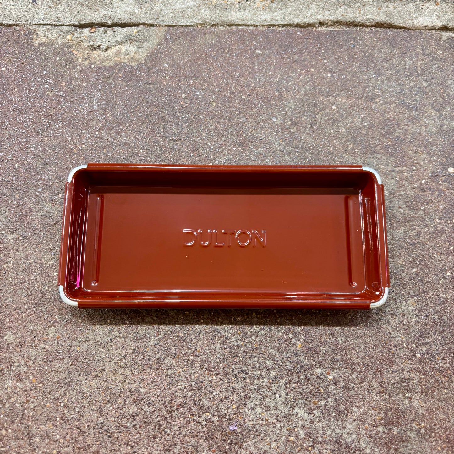 Dulton Metal Desk Tray | Brick Brown | Dulton/Bonox (Japan)