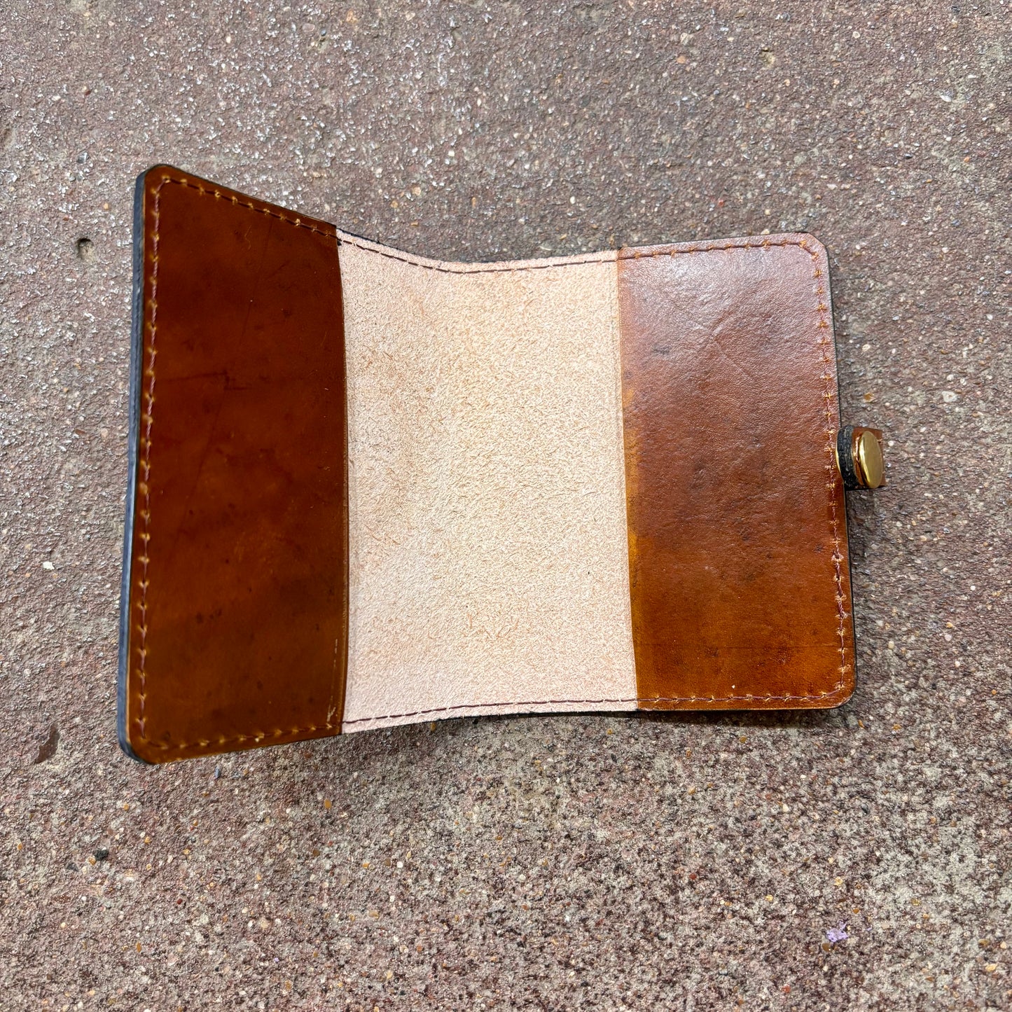 Leather Mini Notebook Cover | Puppy Heart | Gomez Handcrafted Leathergoods (TX)