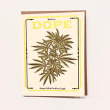 Load image into Gallery viewer, Vintage Dope Seed Pack Letterpress Greeting Card | Amber Favorite (IL)