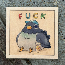 Load image into Gallery viewer, Fuck Pigeon 01 Mini Art Print | Felicia Chiao (CA)