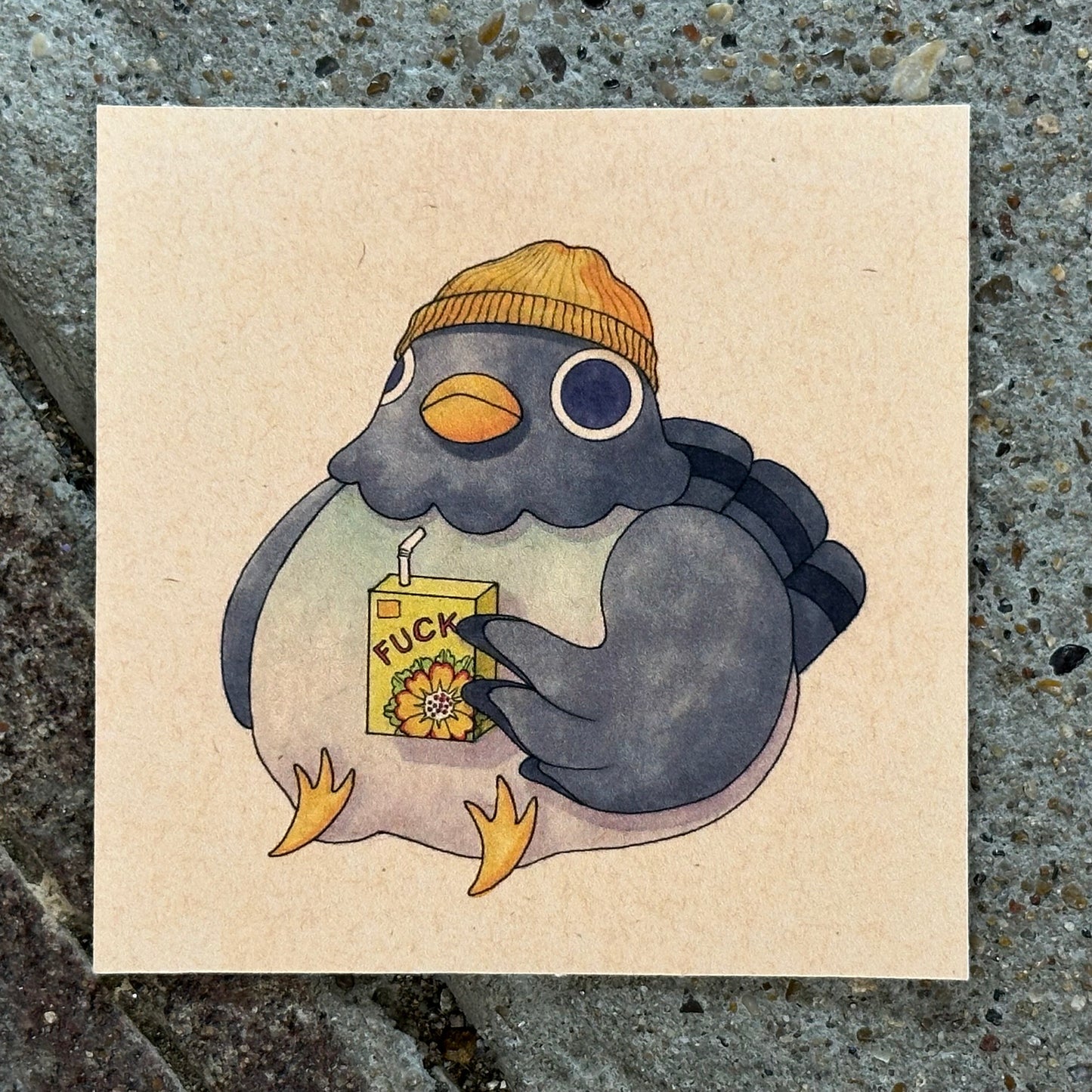 Fuck Pigeon 07 Mini Art Print | Felicia Chiao (CA)