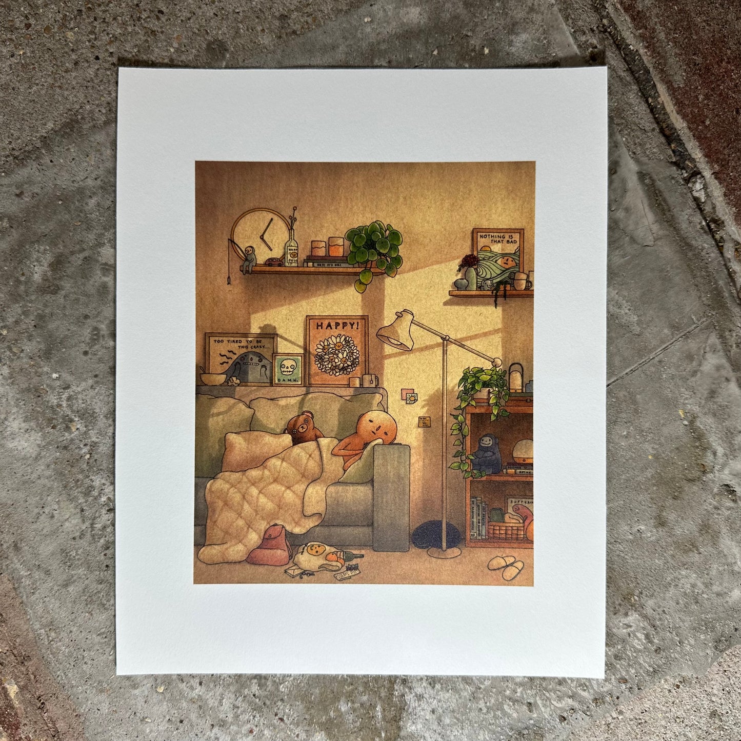 Couch Nap Art Print | Felicia Chiao (CA)
