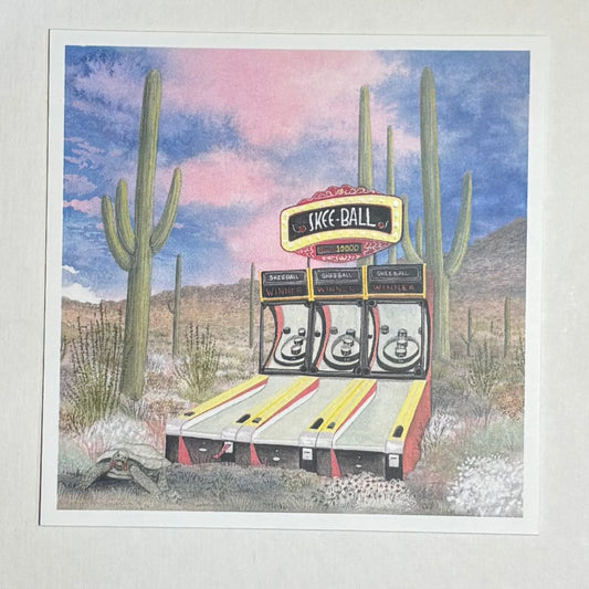 SkeeBall | Pocket Print Series | Heather Sundquist Hall (TX)