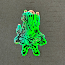 Load image into Gallery viewer, Holographic Sock Ghost Sticker | Madison Grijalva (DTX)