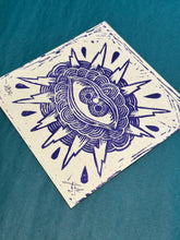 Load image into Gallery viewer, Thunder Eye Linocut Print | Tattoo Flash Series | Luke Martin (MD)