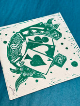 Load image into Gallery viewer, Lucky Linocut Print | Tattoo Flash Series | Luke Martin (MD)