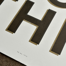 Load image into Gallery viewer, You Got This Letterpress Print | We Are 1976 (TX)