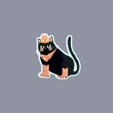 Load image into Gallery viewer, Cowboy Cat Sticker | Rachel Cromer (OK)