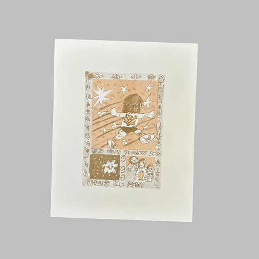 There's No Hurry (Really) Risograph Print | Fantasy Boy Taro (TX)