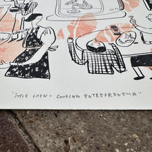 Load image into Gallery viewer, Joyce Chen - Cooking Entrepreneur Screenprint | Kylie Chan x Karishma K