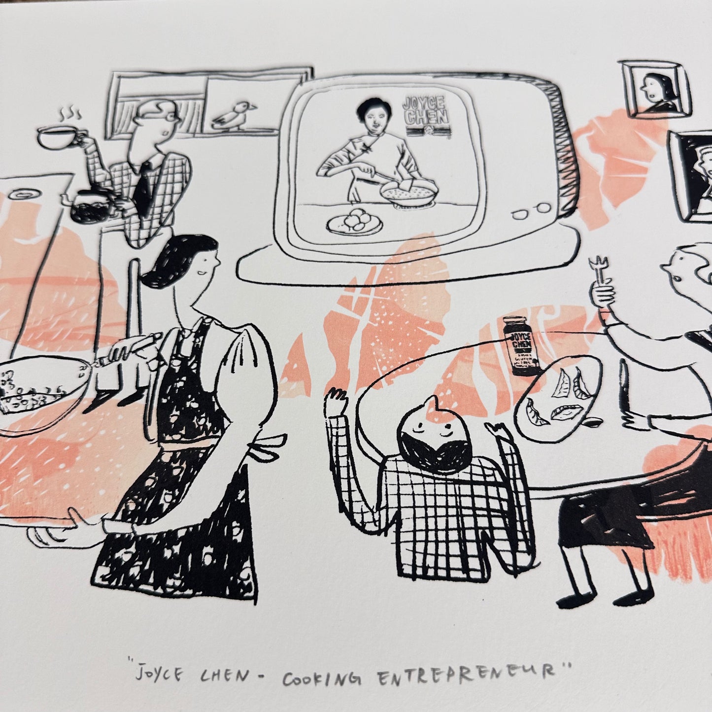 Joyce Chen - Cooking Entrepreneur Screenprint | Kylie Chan x Karishma K