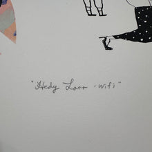Load image into Gallery viewer, Hedy Larr - Wifi Screenprint | Kylie Chan x Karishma K