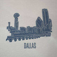 Load image into Gallery viewer, Dallas Skyline Letterpress Print | We Are 1976 (TX)